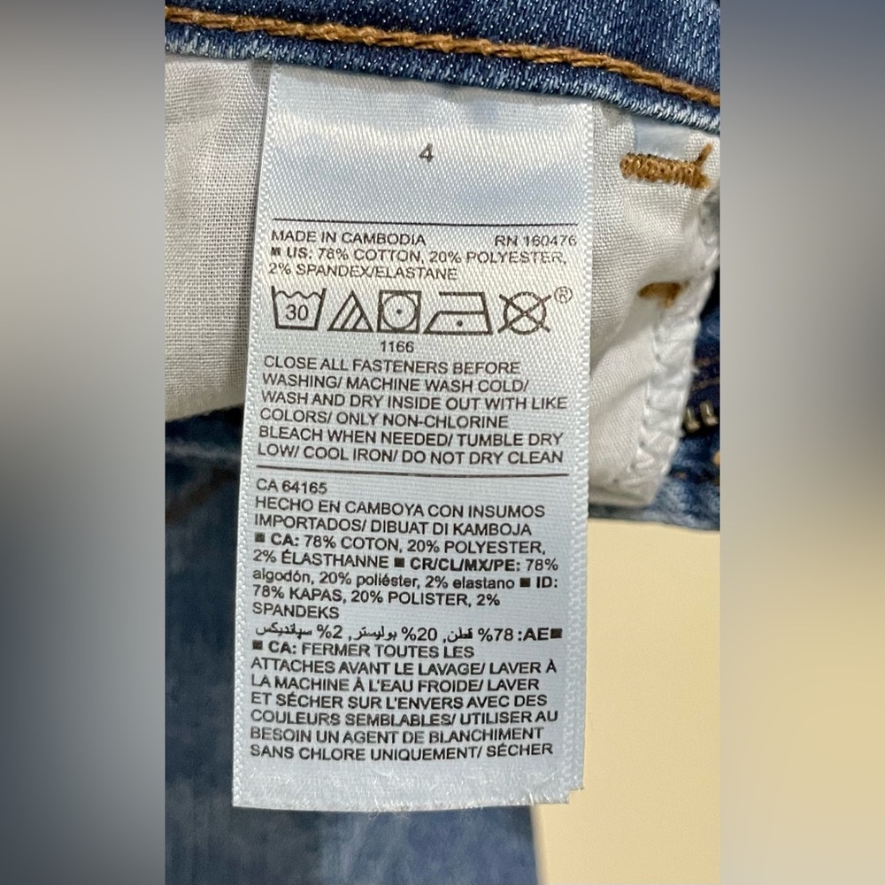 Old Navy Super Skinny Mid-Rise Ankle Blue Jeans - Picture 4 of 4